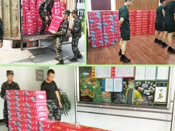 頂真飲品“八一”擁軍慰問活動，共敘濃濃軍民情！